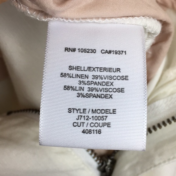 JOIE Off White Linen Blend Pants - Picture 6 of 8